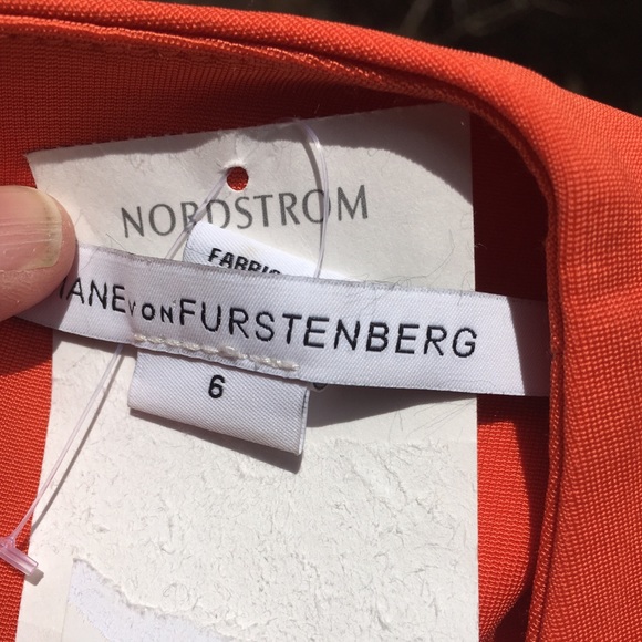 NWT Diane vonFurstenberg Sz 6 Orange - Picture 4 of 7